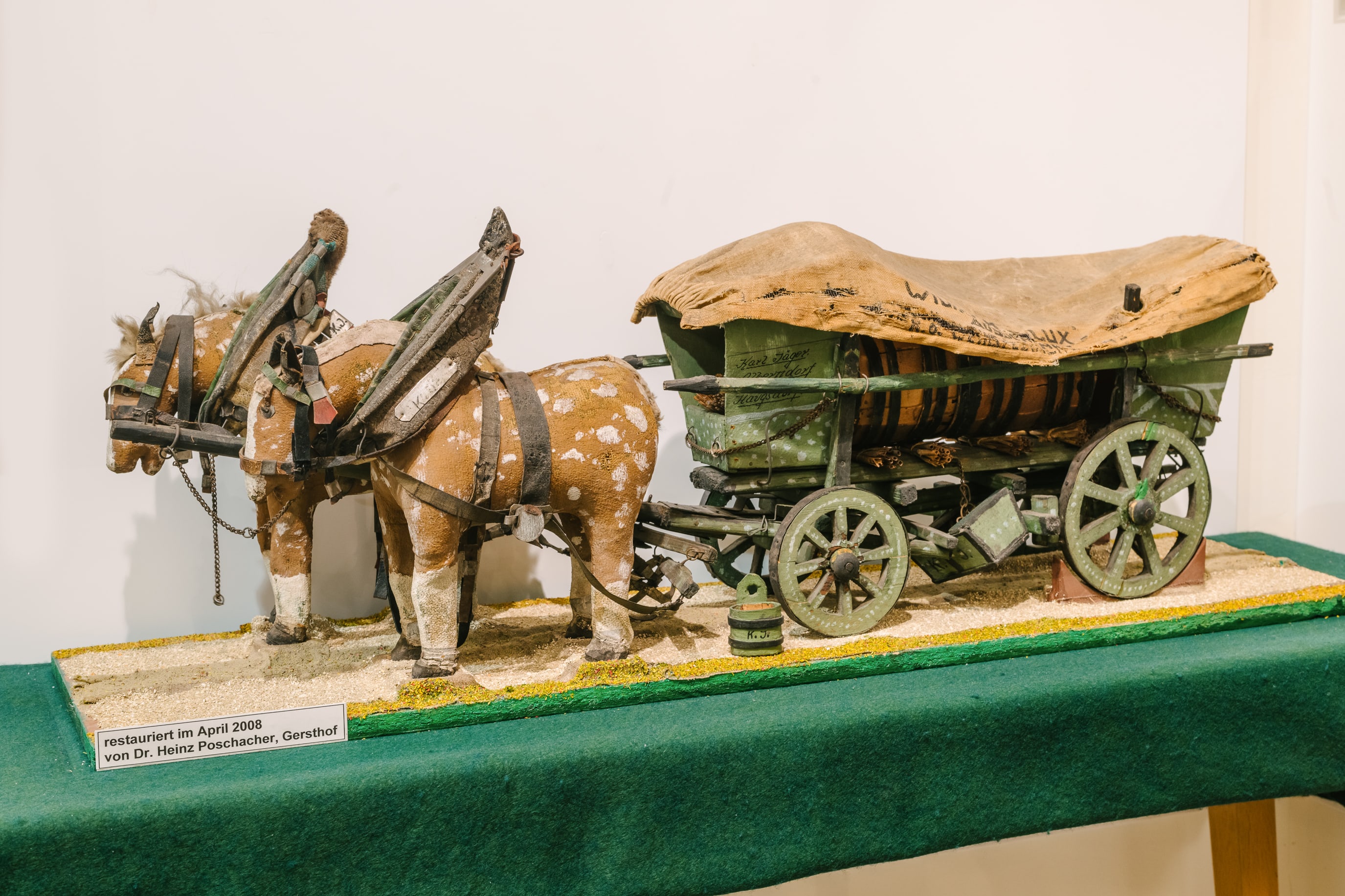 Modell eines Pferdefuhrwerks, Bezirksmuseum Währing, Foto: Klaus Pichler