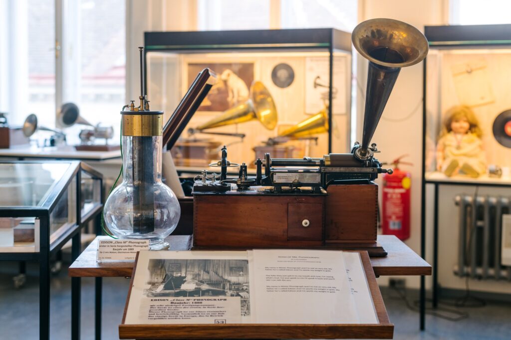 Edison “Class M” Phonograph, um 1889, Wiener Phonomuseum, Foto: Klaus Pichler