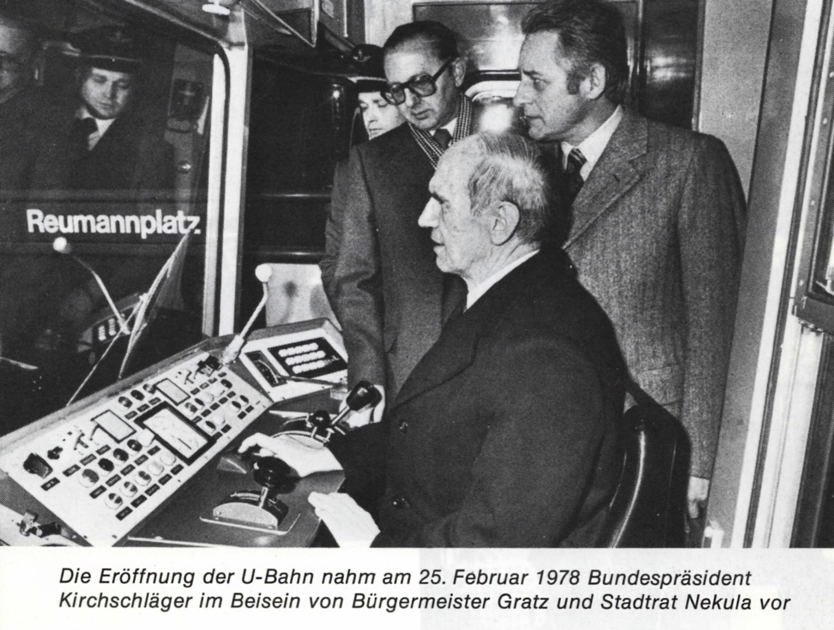 Eröffnung der U-Bahn, Foto: Bezirksmuseum Favoriten