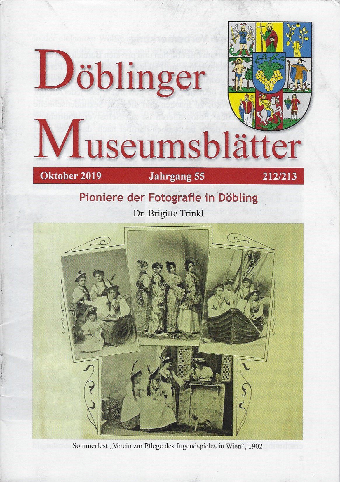 Publikation: Döblinger Museumsblätter, Pioniere der Fotografie in Döbling