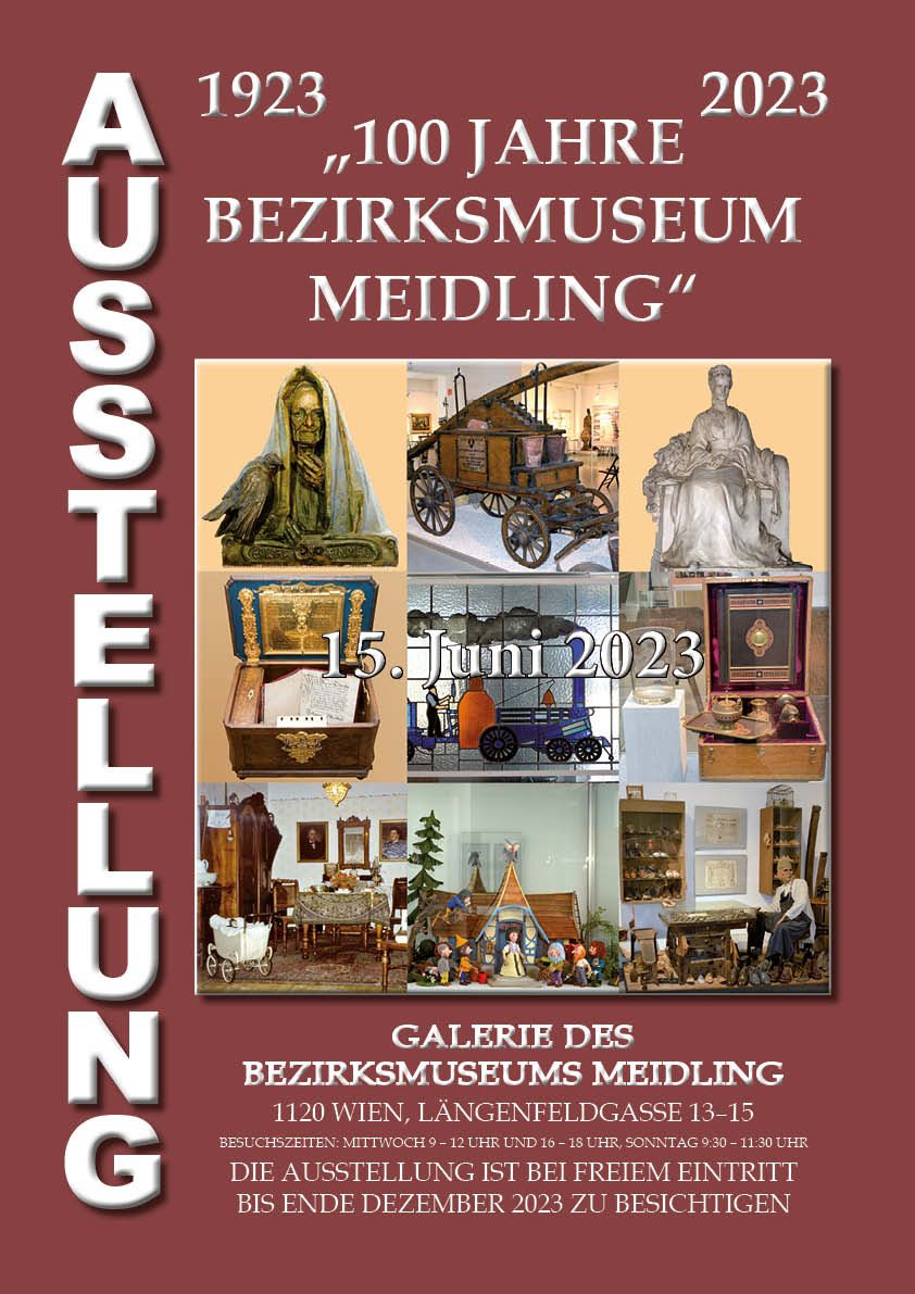 Ausstellungsplakat, 100 Jahre Bezirksmuseum Meidling