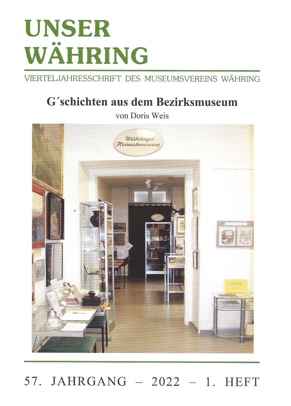 Publikation: G'schichten aus dem Bezirksmuseum, Bezirksmuseum Währing